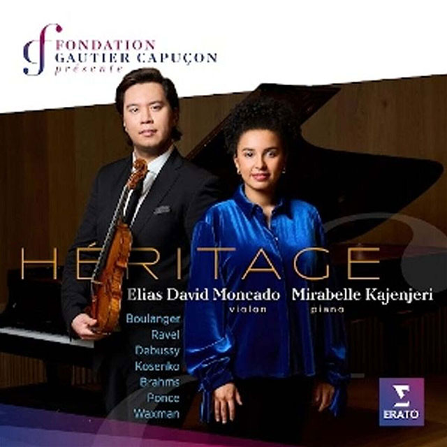 VIOLIN SONATA/ ELIAS DAVID MONCADO, MIRABELLE KAJENJERI [라벨, 브람스 외: 바이올린 소나타 2번 외 - 몬카도, 카젠지리]