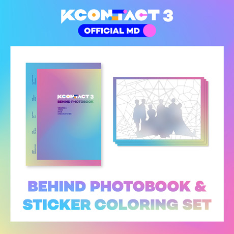 BEHIND PHOTOBOOK & STICKER COLORING SET [A.C.E / LOONA / THE BOYZ] [KCON:TACT 3 OFFICIAL MD]