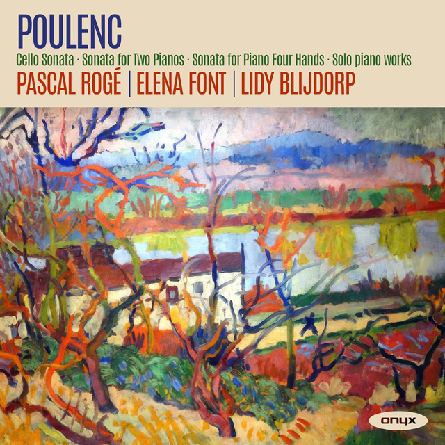 CELLO SONATA, SONATA FOR TWO PIANOS, SONATA FOR PIANO FOUR HANDS, SOLO PIANO WORKS/ PASCAL ROGE [풀랑크: 첼로 소나타, 포 핸즈를 위한 피아노 소나타, 녹턴 C장조, 2피아노를 위한 소나타 외 - 파스칼 로제]