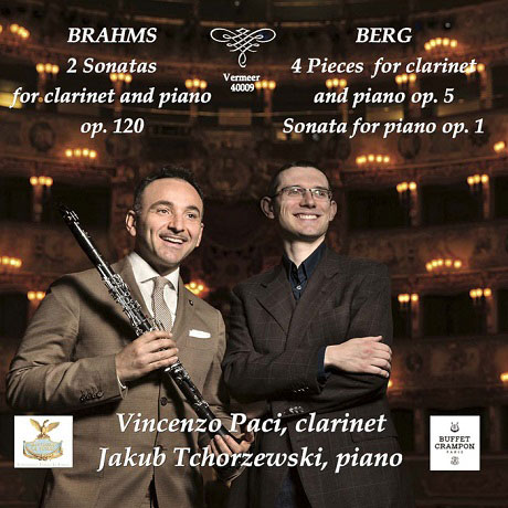 CLARINET WORKS/ VINCENZO PACI, JAKUB TCHORZEWSKI [브람스: 클라리넷 소나타 1, 2번 & 베르크: 네 개의 소품, 피아노 소나타 - 빈센초 파치]