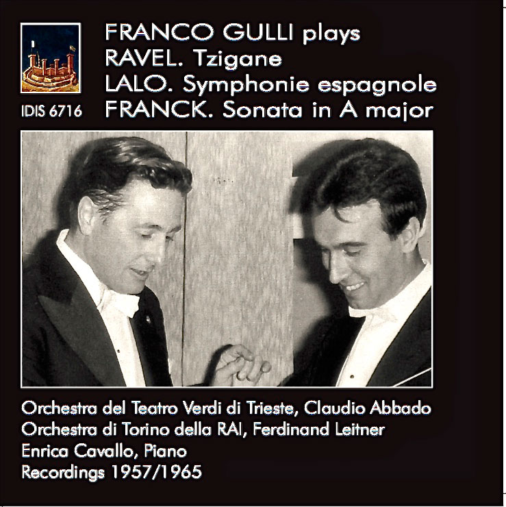 RAVEL, LALO, FRANCK/ CLAUDIO ABBADO [프랑코 굴리: 랄로: 스페인 교향곡 & 라벨 <찌간느> 외]