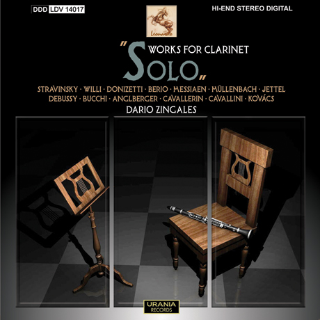 SOLO WORKS FOR CLARINET/ DARIO ZINGALES [다리오 징거러스: 클라리넷 솔로 작품집]
