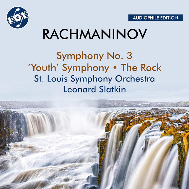 SYMPHONY NO.3, THE ROCK/ LEONARD SLATKIN [라흐마니노프: 교향곡 3번, 유년 교향곡, 바위 - 레너드 슬래트킨]