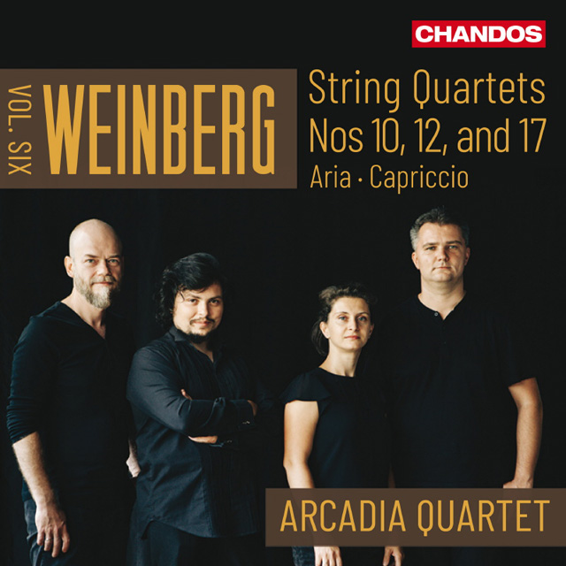 STRING QUARTETS VOL. 6 : NOS,10, 12 & 17/ ARCADIA QUARTET [바인베르크: 현악 4중주 VOL.6 : 10번, 12번 & 17번 - 아르카디아 사중주단]