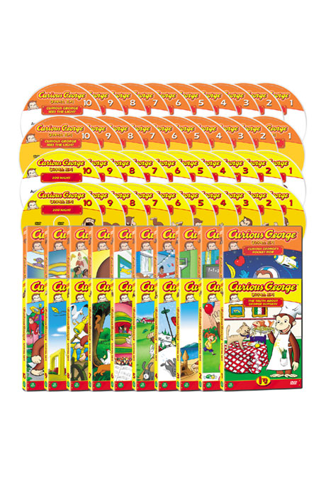 큐리어스 조지 1+ 2집 40종세트 [20DVD+20CD] [CURIOUS GEORGE]