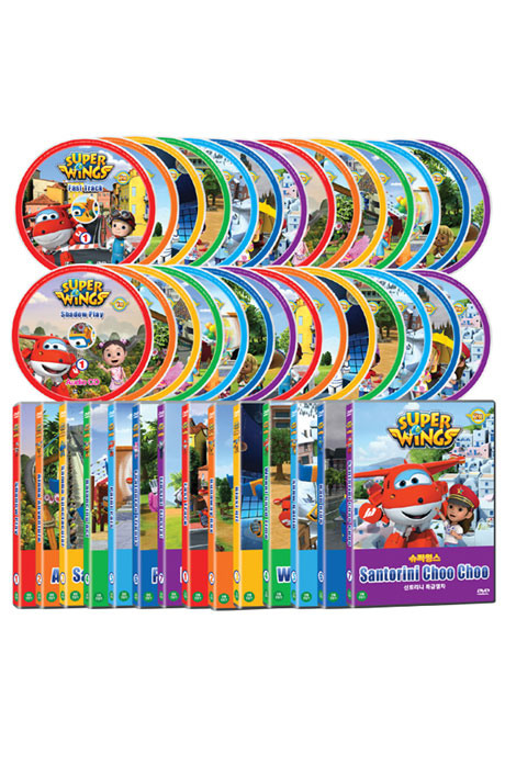 슈퍼윙스 1+2집 28종세트 [14DVD+14CD] [SUPER WINGS]