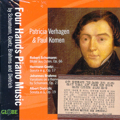 FOUR HANDS PIANO MUSIC/ SCHUMANN/ GOETZ/ BRAHMS AND DIETRICH