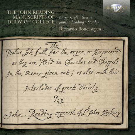 THE JOHN READING MANUSCRIPTS OF DULWICH COLLEGE/ RICCARDO BONCI