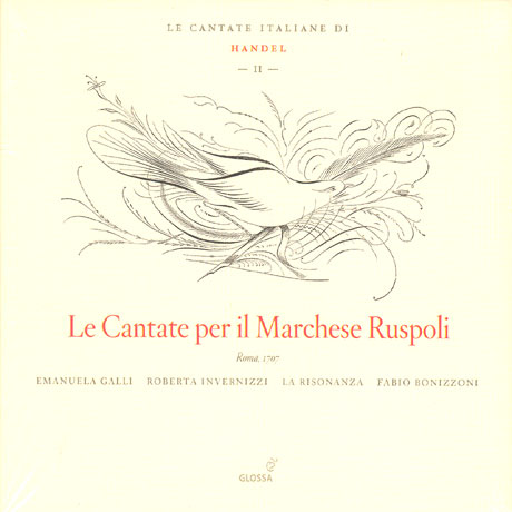 ITALIAN CANTATAS 2/ LA RISONANZA/ FABIO BONIZZONI [헨델: 이탈리아 칸타타 2집-마퀴 루스폴리를 우하여]