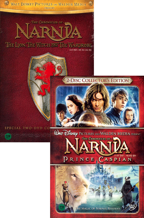 나니아 연대기 1+2 합본 패키지 [THE CHRONICLES OF NARNIA 1,2] [귀신이 산다 DVD 증정]