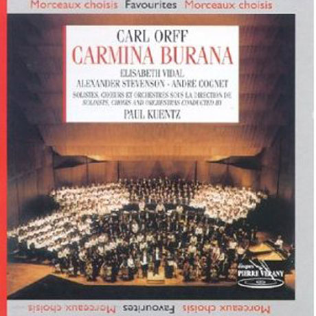 CARMINA BURANA/ ELISABETH VIDAL, PAUL KUENTZ