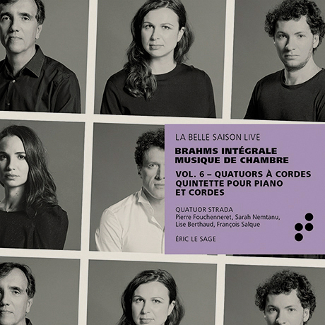 QUATUORS A CORDES, QUINTETTE POUR PIANO ET CORDES/ QUATUOR STRADA, ERIC LE SAGE [브람스: 현악사중주 전곡 & 피아노 5중주 - 실내악 전곡 녹음 프로젝트 6집 | 스트라다 사중주단, 에릭 르 사쥬]
