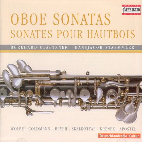 OBOE SONATAS/ SONATES POUR HAUTBOIS/ BURKHARD GLAETZNER/ HANSJACOB STAEMMLER