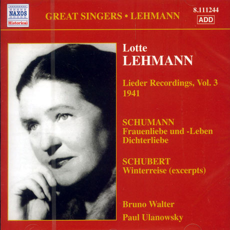 LIEDER RECORDINGS VOL.3 1941