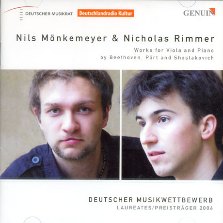 WORKS FOR VIOLA AND PIANO/ NILS MONKEMEYER/ NICHOLAS RIMMER