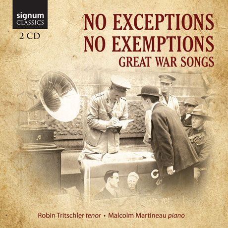 NO EXCEPTIONS NO EXEMPTIONS: GREAT WAR SONG/ ROBIN TRITSCHLER [1차 세계대전 추모 음반]