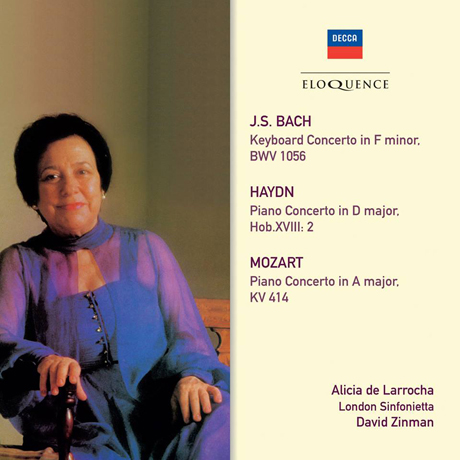 BACH, HAYDN, MOZART: PIANO CONCERTOS/ DAVID ZINMAN [알리시아 데 라로차: 바흐, 하이든, 모차르트 피아노협주곡]