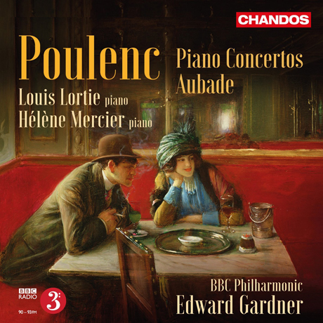 PIANO CONCERTOS & AUBADE/ LOUIS LORTIE, EDWARD GARNDER [풀랑: 피아노 협주곡 & 오바드]