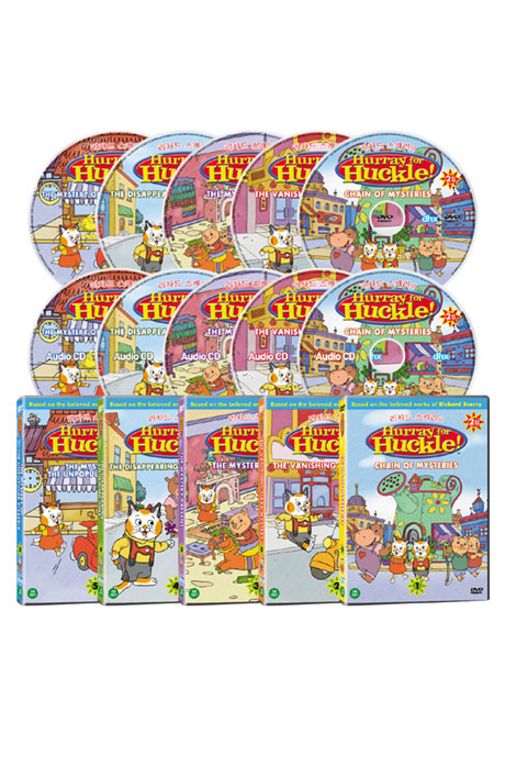 리차드 스캐리의 고양이 탐정 허클 2집 10종세트 [5DVD+5CD] [HURRAY FOR HUCKLE]