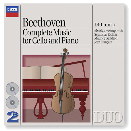 COMPLETE MUSIC FOR CELLO AND PIANO/ MSTISLAV ROSTROPOVICH, SVIATOSLAV RICHTER [DECCA DUO] [베토벤: 첼로 소나타 전집]