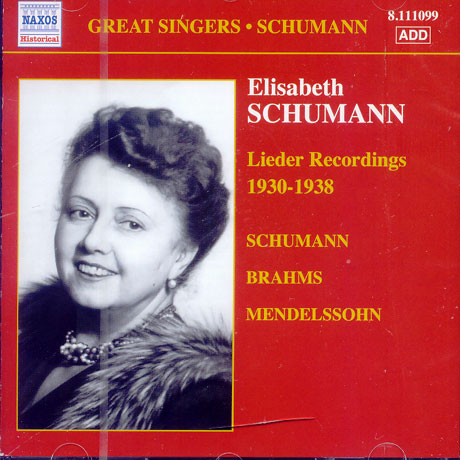 LIEDER RECORDINGS 1930-1938/ ELISABETH SCHUMANN