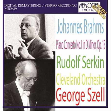 PIANO CONCERTO NO.1/ RUDOLF SERKIN, GEORGE SZELL [브람스: 피아노 협주곡 - 제르킨, 조지 셀]