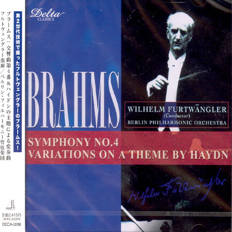 SYMPHONY NO.4/ VARIATIONS ON A THEME BY HAYDN/ WILHELM FURTWANGLER