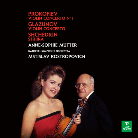 VIOLIN CONCERTOS/ ANNE-SOPHIE MUTTER, MSTISLAV ROSTROPOVICH [ORIGINAL JACKET] [글라주노프 & 프로코피에프: 바이올린 협주곡]