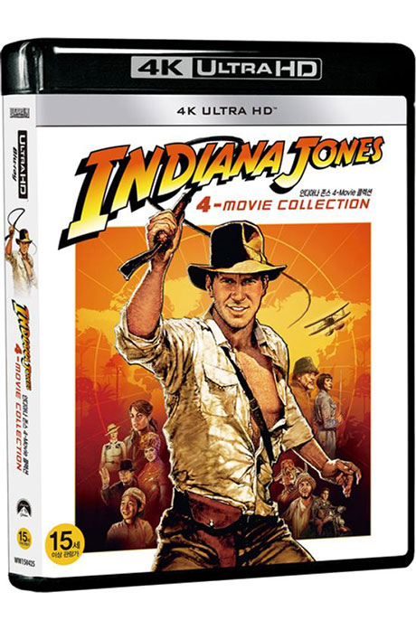 [12월 굿바이 박스셋 깜짝 할인] 인디아나 존스 4 무비 콜렉션 4K UHD [INDIANA JONES 4 MOVIE COLLECTION]