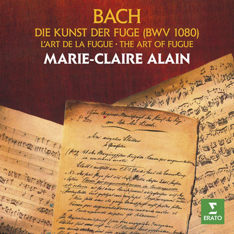 DIE KUNST DER FUGE/ MARIE-CLAIRE ALAIN [ORIGINAL JACKET] [바흐: 푸가의 기법]