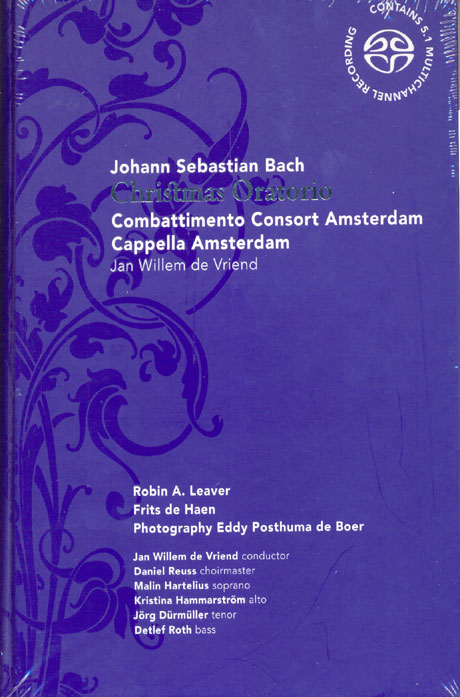 CHRISTMAS ORATORIO/ JAN WILLEM DE VRIEND [SACD HYBRID]