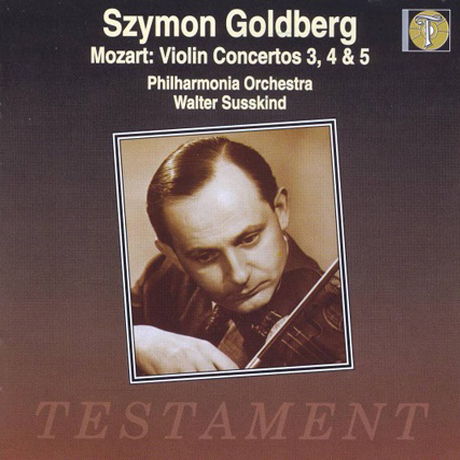VIOLIN CONCERTOS NO.3, 4 & 5/ SZYMON GOLDBERG, WALTER SUSSKIND [모차르트: 바이올린 협주곡 - 시몬 골드베르그, 월터 서스킨드]