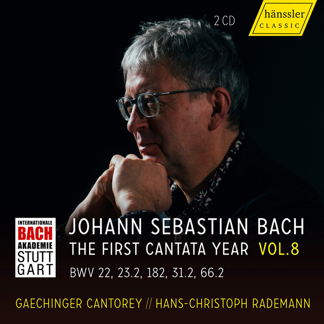 THE FIRST CANTATA YEAR VOL.8 - 22, 23, 182, 31, 66/ GAECHINGER CANTOREY, HANS-CHRISTOPH RADEMANN [바흐: 칸타타 8집 22, 23, 182, 31, 66번 - 게힝거 칸토라이, 한스-크리스토프 라데만]
