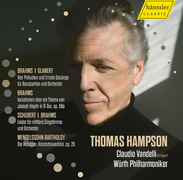 BRAHMS & SCHUBERT: ORCHESTRAL SONGS [슈베르트: 가곡(브람스 편곡판), 브람스: 하이든 변주곡, 브람스: 가곡(글라네르트 편곡판) - 토마스 햄프슨, 클라우디오 반델리, 뵈르트 필하모니커]