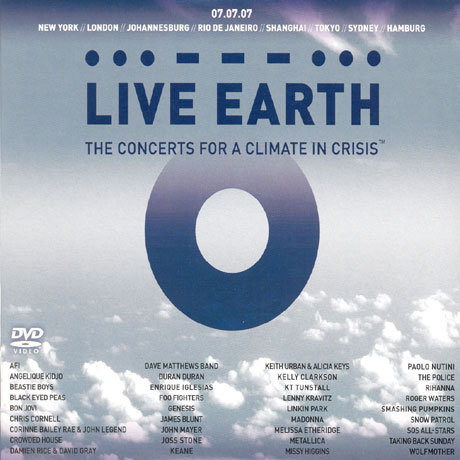 LIVE EARTH: THE CONCERTS FOR A CLIMATE IN CRISIS [1CD+2DVD]