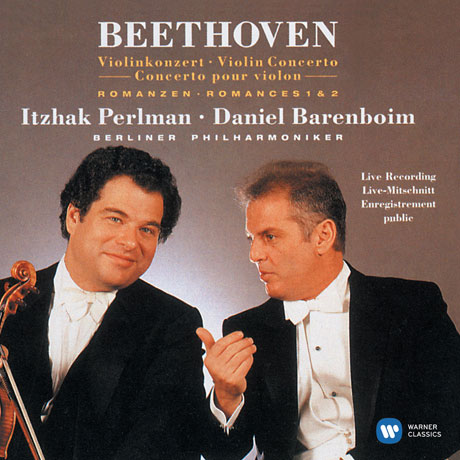 BEETHOVEN: VIOLIN CONCERTO & 2 ROMANCES/ DANIEL BARENBOIM [펄만 42집 - 베토벤: 바이올린 협주곡, 로망스]