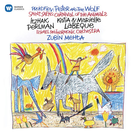 PROKOFIEV: PETER AND THE WOLF & SAINT-SAENS: CARNIVAL OF THE ANIMALS/ ZUBIN MEHTA [펄만 59집 - 프로코피에프: 피터와 늑대 & 생상스: 동물의 사육제]