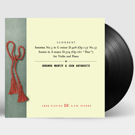 SONATINA NO.3 & SONATA OP.162/ JOHANNA MARTZY, JEAN ANTONIETTI [슈베르트: 바이올린과 피아노를 위한 작품 전곡 2집 - 요한나 마르치] [180G LP]