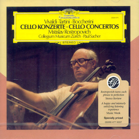 CELLO CONCERTOS/ VIVALDI/ TARTINI/ BOCCHERINI/ PAUL SACHER [GRANDPRIX]