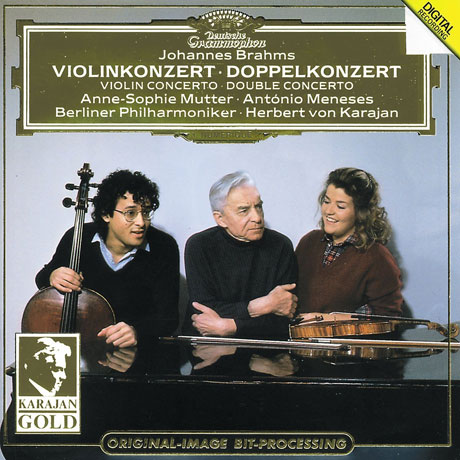 VIOLINKONZERT & DOPPELKONZERT/ ANNE-SOPHIE MUTTER, ANTONIO MENESES, HERBERT VON KARAJAN [KARAJAN GOLD] [브람스: 바이올린 & 더블 협주곡 - 무터 & 카라얀]