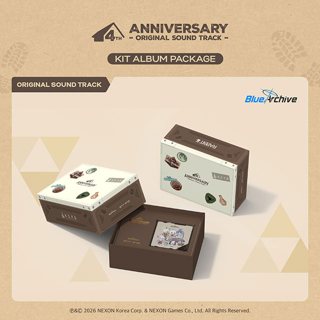 블루 아카이브 4주년 기념 [BLUE ARCHIVE] [KIT ALBUM PACKAGE VER]