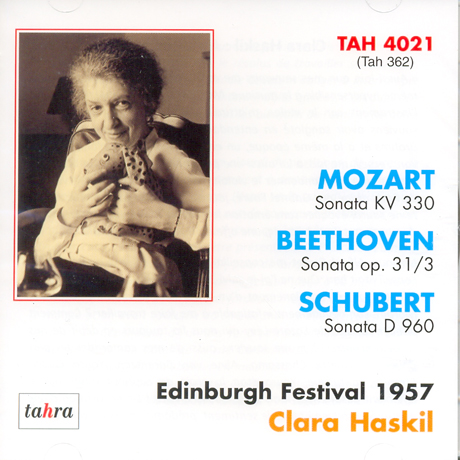 MOZART, BEETHOVEN, SCHUBERT SONATAS: EDINBURGH FESTIVAL 1957 [재발매 한정반 21집]
