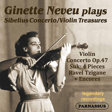 SIBELIUS: VIOLIN CONCERTO & SUK: 4 PIECES & ENCORES [시벨리우스: 바이올린 협주곡, 수크: 4곡의 소품집 - 지네트 느뵈]