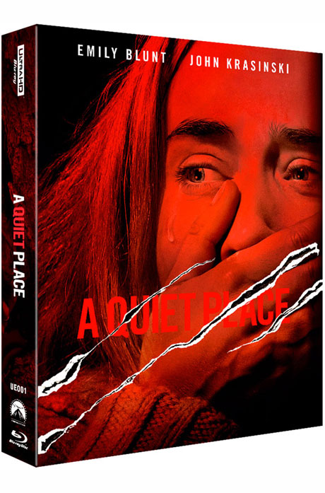 콰이어트 플레이스 4K UHD+BD [렌티큘러 풀슬립 스틸북 한정판] [A QUIET PLACE]