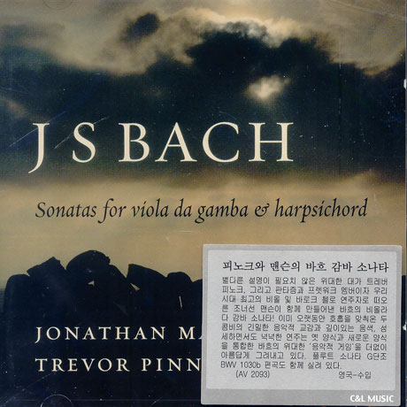 SONATAS FOR VIOLA DA GAMBA & HARPSICHORD/ MANSON AND PINNOCK