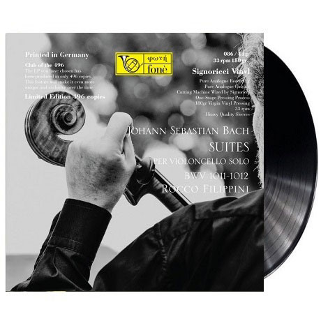 CELLO SUITES BWV 1011-1012/ ROCCO FILIPPINI [180G LP] [바흐: 무반주 첼로]