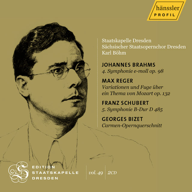 EDITION STAATSKAPELLE DRESDEN, VOL. 49/ KARL BOHM [브람스: 교향곡 4번, 레거: 모차르트 주제에 의한 변주곡, 슈베르트: 교향곡 5번, 비제: '카르멘' 발췌 - 카를 뵘]