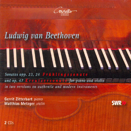 SONATAS OPP.23,24,47 FOR PIANO AND VIOLIN/ GERRIT ZITTERBART