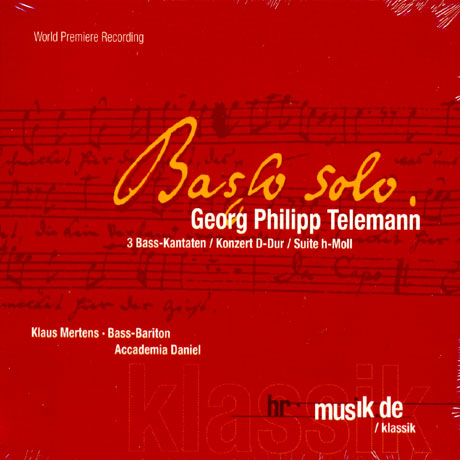 3 BASS KANTATEN/ KLAUS MERTENS, ACCADEMIA DANIEL