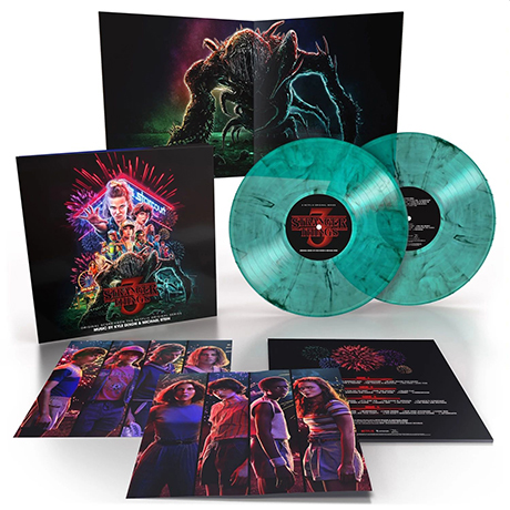 STRANGER THINGS 3: THE NETFLIX ORIGINAL SCORE [기묘한 이야기 시즌 3: 스코어] [TRANSLUCENT TEAL WITH BLACK MARBLE EFFECT] [LP]